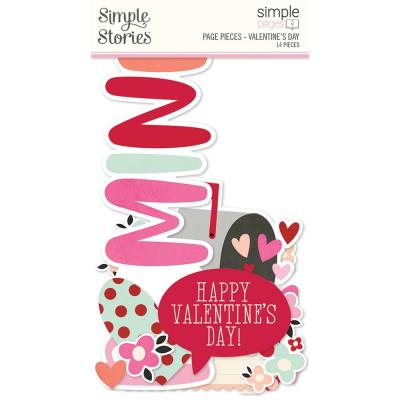 Simple Stories Simple Pages Pieces Die Cuts - Valentine's Day